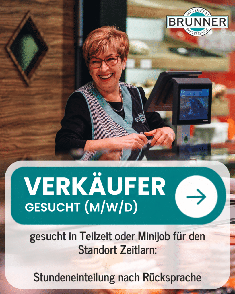 Metzgereifachverkäufer / Verkäufer (m/w/d) – Standort Zeitlarn