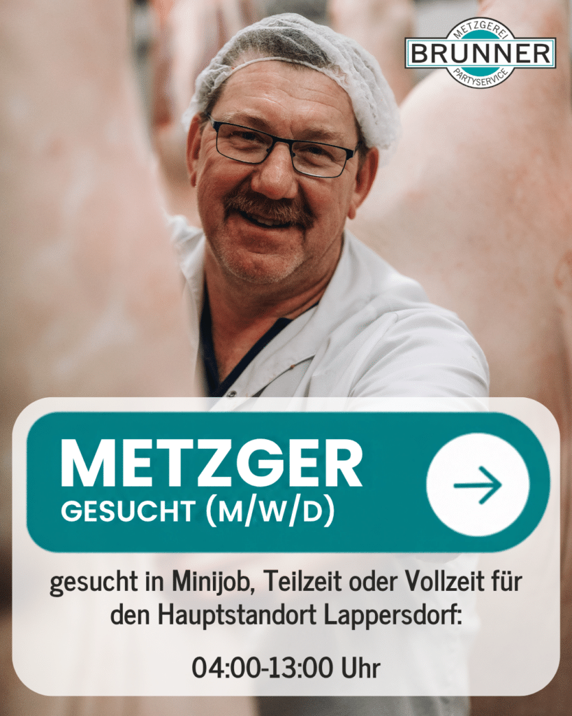 Metzger (m/w/d) – Hauptstandort Lappersdorf
